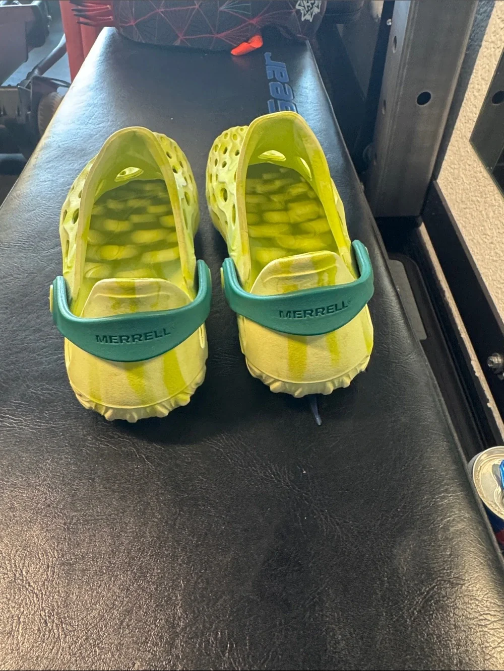 Merrell Kids Neon Yellow Green Slip-On Water Clogs
